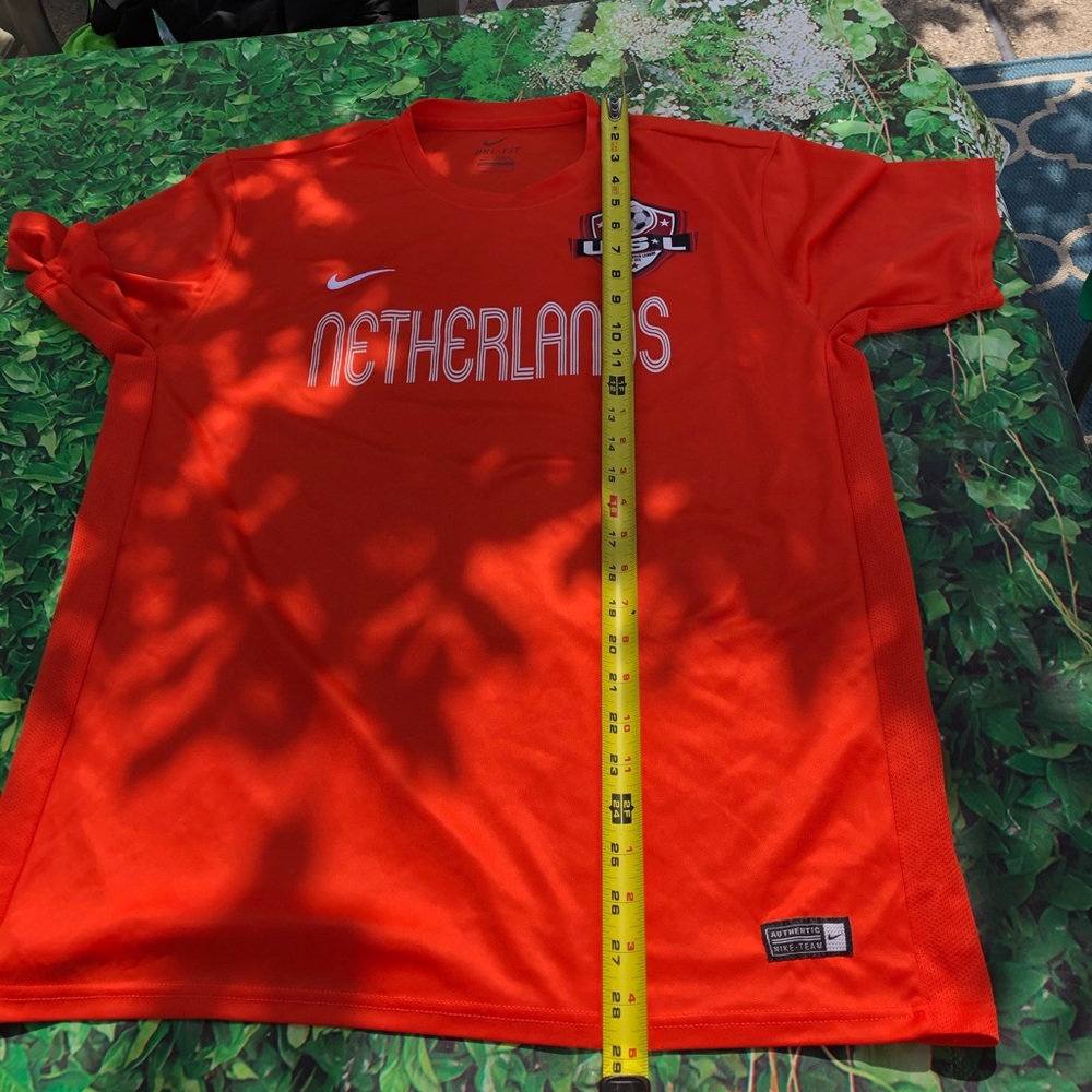 Nike Dri Fit Mens Netherlands soccer short sleeve shirt Lg - Picture 4 of 9